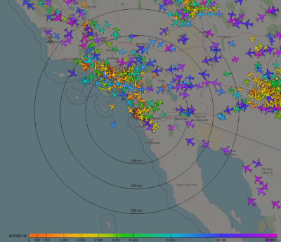 Airplanes.Live ADS-B MLAT map filters